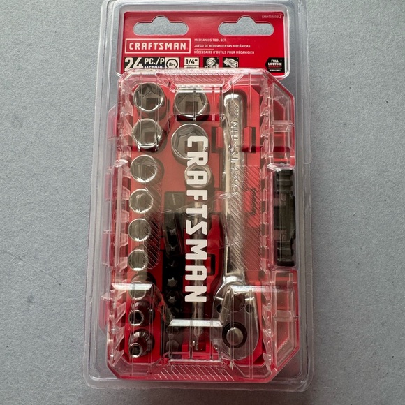 Craftsman 1/4” drive 24pcs metric socket set - Picture 1 of 3